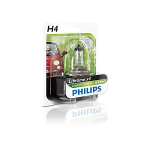 Bec far H4 60/55W 12V LONGER LIFE ECOVISION PHILIPS