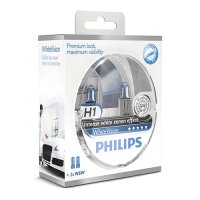 Set 2 becuri far H1 55W 12V WHITE VISION PHILIPS
