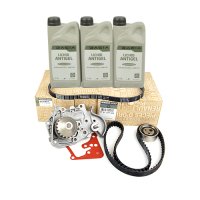 Pachet kit distributie, pompa apa si curea (fara servo, fara AC, antigel) - inainte de 11.2009 - Logan 1 - 1.4 mpi ORIGINAL