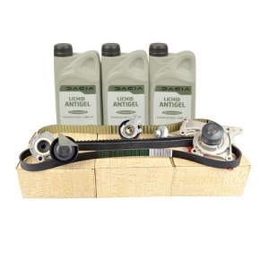 Pachet kit distributie, pompa apa si kit accesorii (antigel) Sandero 2 - 1.5 dCi ORIGINAL