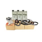 Pachet kit distributie, pompa apa si kit accesorii (cu servo, cu AC, antigel) - dupa 11.2009 - Logan VAN 1.4 mpi ORIGINAL