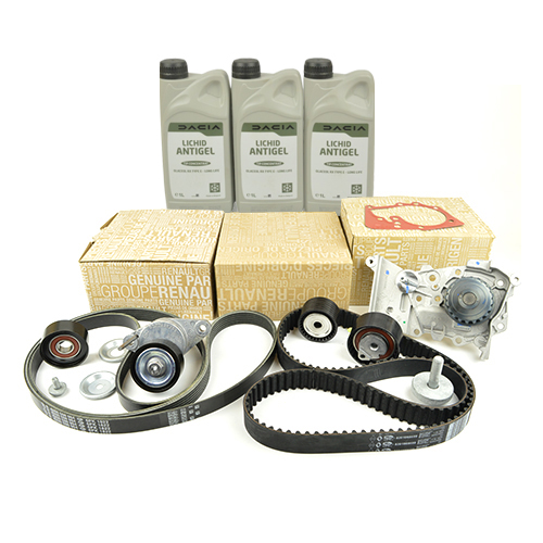 Pachet kit distributie, pompa apa si kit accesorii (antigel) Duster 1 - 1.6 16v ORIGINAL - Apasa pe imagine pentru inchidere