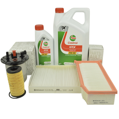 Pachet revizie (ulei CASTROL) Logan MCV 2 - 1.5 dCi cu AdBlue OE - CASTROL - Apasa pe imagine pentru inchidere