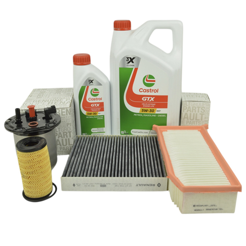 Pachet revizie (ulei CASTROL, polen CA) Logan MCV 2 - 1.5 dCi cu AdBlue OE - CASTROL - Apasa pe imagine pentru inchidere