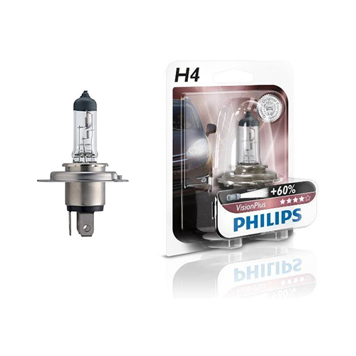 Bec far H4 P43t 60/55W 12V VISION PLUS PHILIPS - Apasa pe imagine pentru inchidere