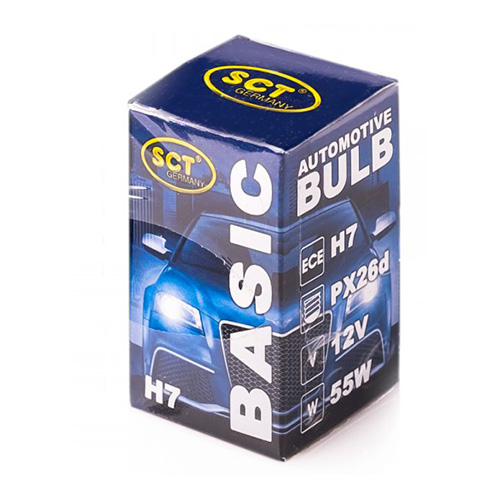 Bec far H7 12V 55W PX26D BASIC SCT - Apasa pe imagine pentru inchidere